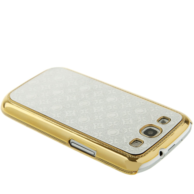 High-quality Embossed Decorative Pattern Plating Skinning Plastic Case for Galaxy S III / i9300