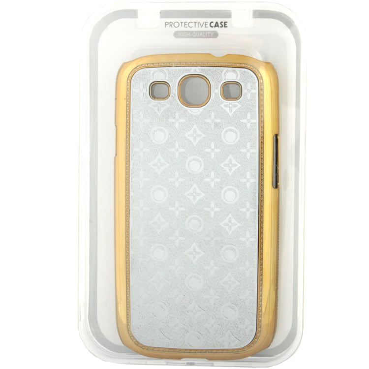 High-quality Embossed Decorative Pattern Plating Skinning Plastic Case for Galaxy S III / i9300