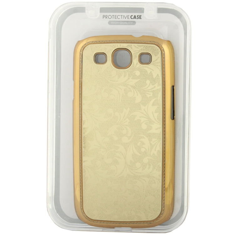 High-quality Embossed  Palace Decorative Pattern Plating Skinning Plastic Case for Galaxy S III / i9300