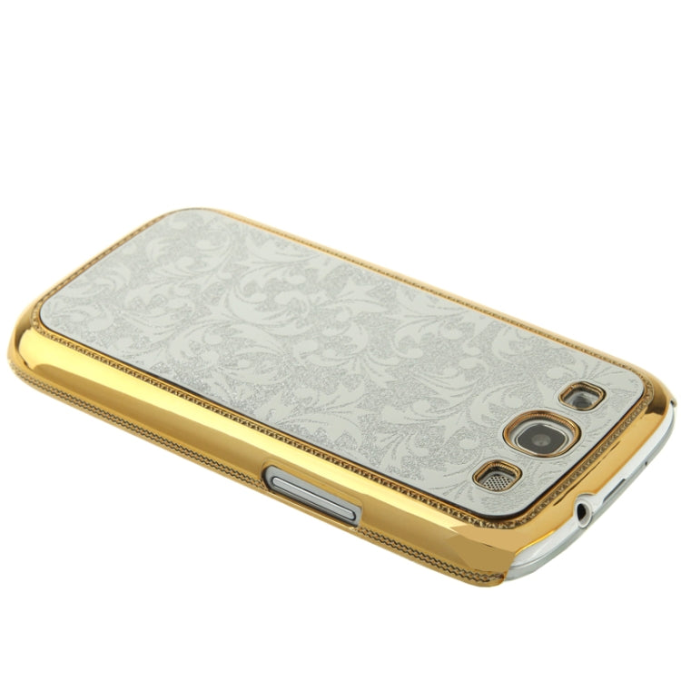 High-quality Embossed  Palace Decorative Pattern Plating Skinning Plastic Case for Galaxy S III / i9300