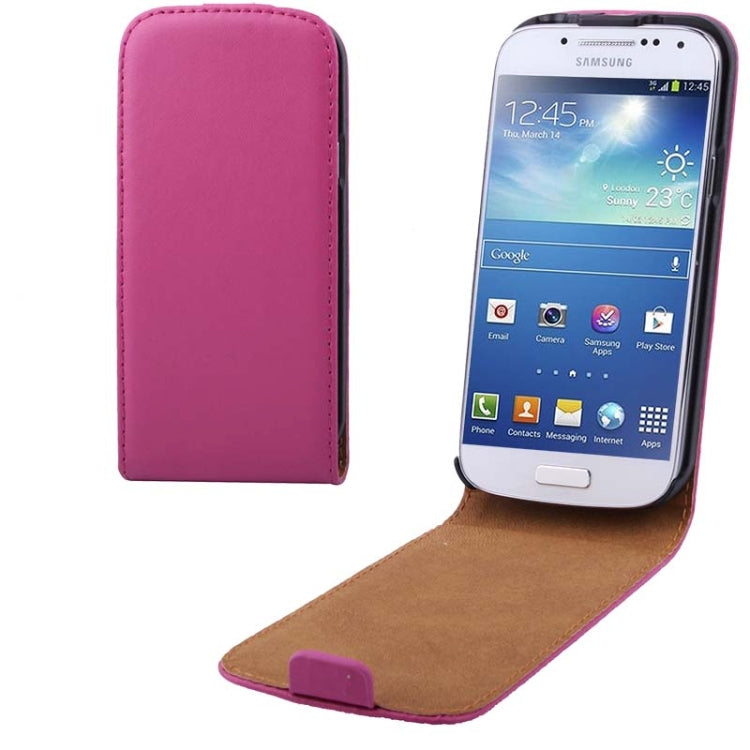 High Quality Vertical Flip Leather Case for Galaxy S IV mini / i9190
