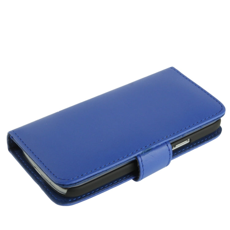 Pure Color Horizontal Flip Leather Case with Holder & Credit Card Slots for Galaxy S IV mini / i9190