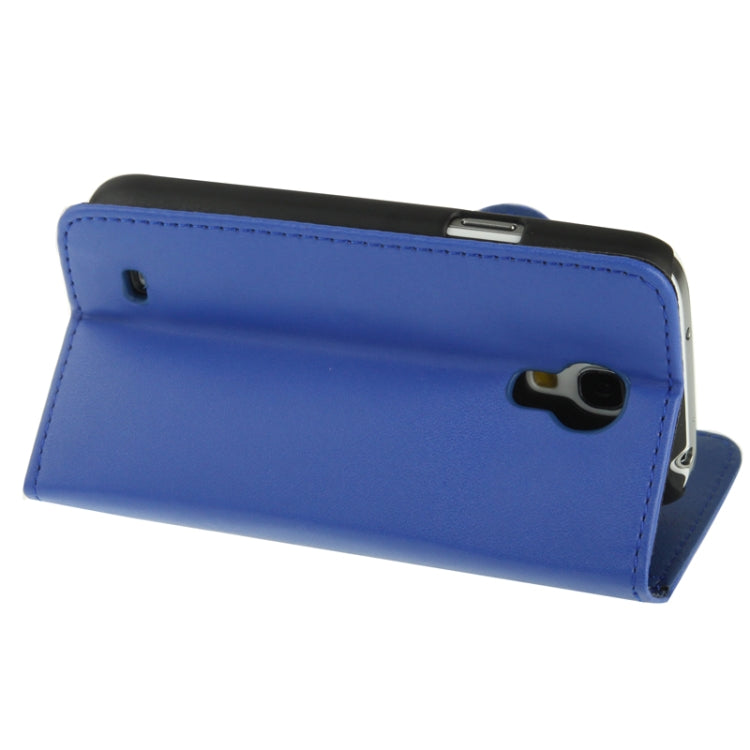 Pure Color Horizontal Flip Leather Case with Holder & Credit Card Slots for Galaxy S IV mini / i9190