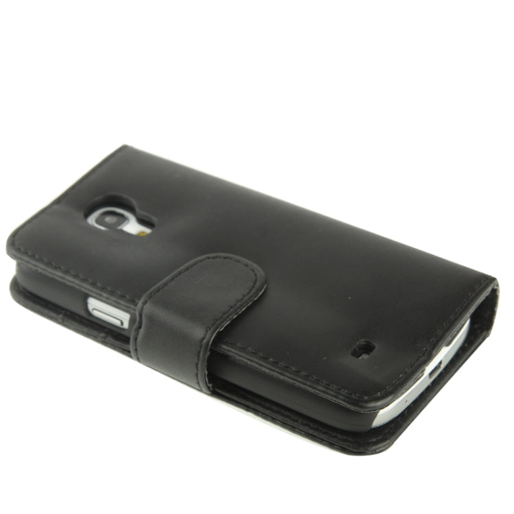Pure Color Horizontal Flip Leather Case with Holder & Credit Card Slots for Galaxy S IV mini / i9190