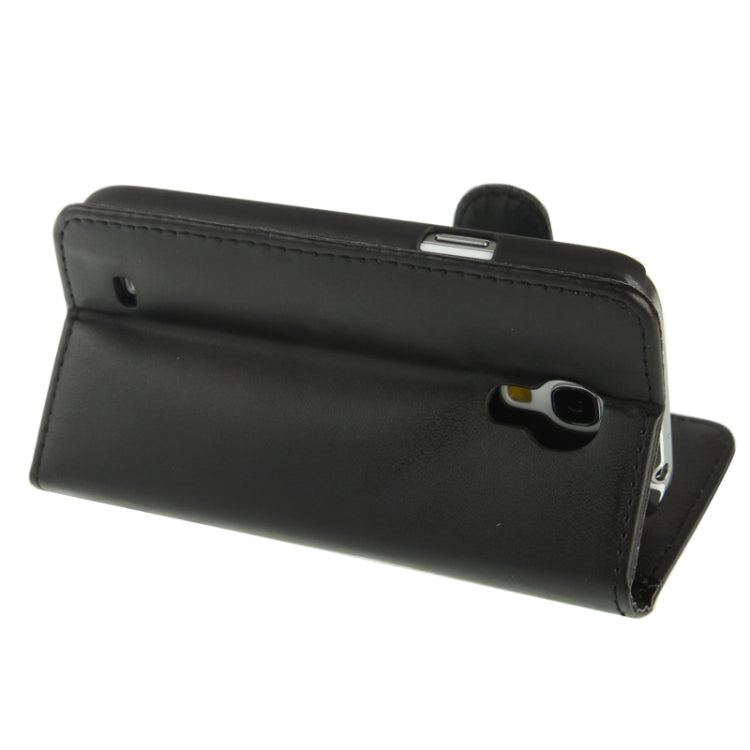 Pure Color Horizontal Flip Leather Case with Holder & Credit Card Slots for Galaxy S IV mini / i9190