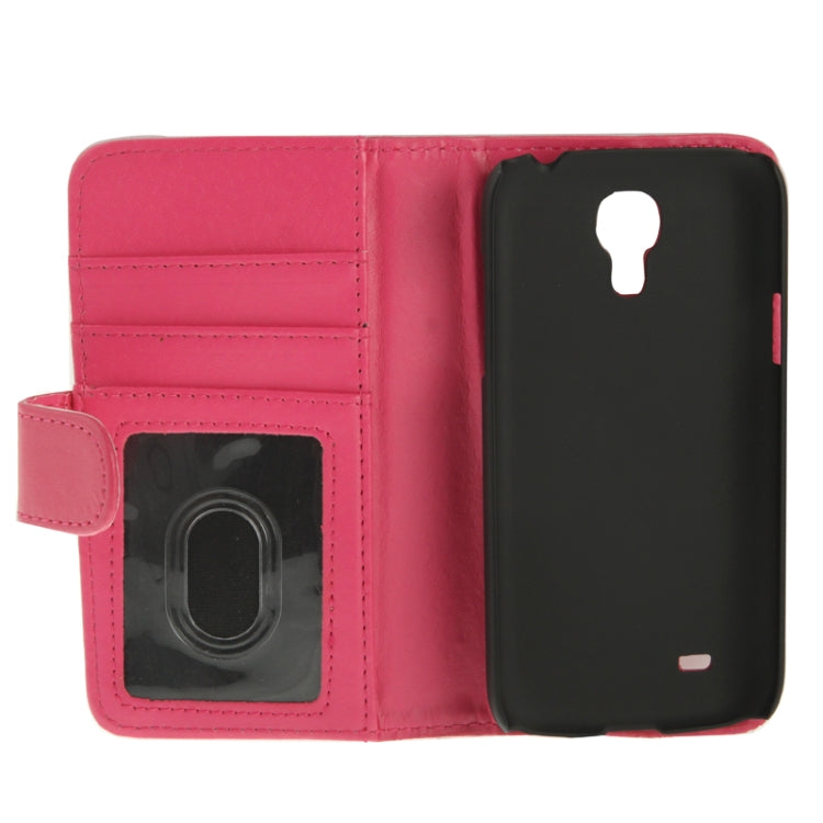 Pure Color Horizontal Flip Leather Case with Holder & Credit Card Slots for Galaxy S IV mini / i9190