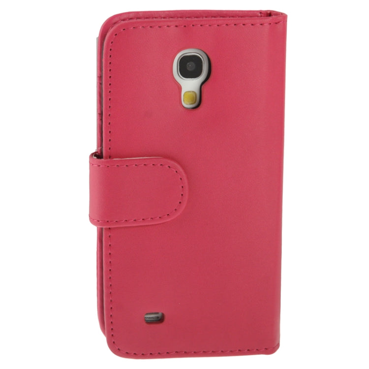 Pure Color Horizontal Flip Leather Case with Holder & Credit Card Slots for Galaxy S IV mini / i9190