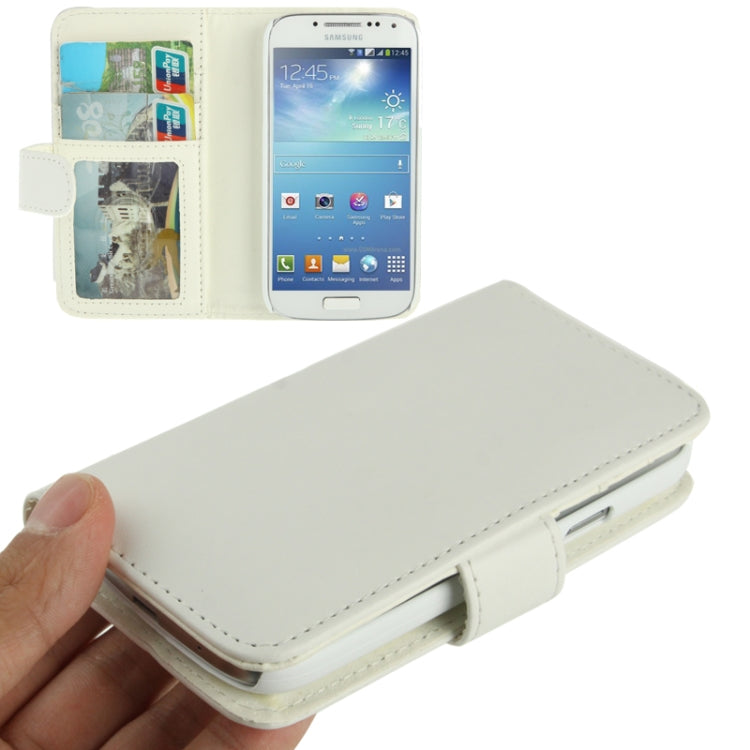Pure Color Horizontal Flip Leather Case with Holder & Credit Card Slots for Galaxy S IV mini / i9190