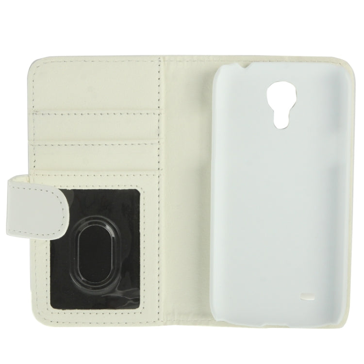 Pure Color Horizontal Flip Leather Case with Holder & Credit Card Slots for Galaxy S IV mini / i9190