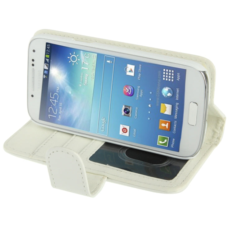 Pure Color Horizontal Flip Leather Case with Holder & Credit Card Slots for Galaxy S IV mini / i9190