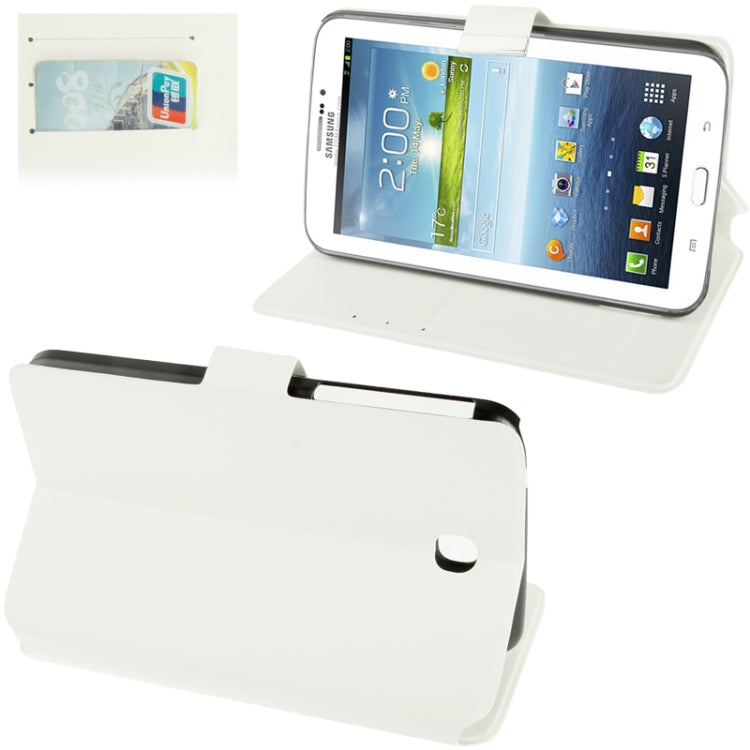 Fine Sheepskin Texture Leather Case with Holder / Credit Card Slots / Sleep / Wake-up Function  for Galaxy Tab 3 (7.0) / P3200,