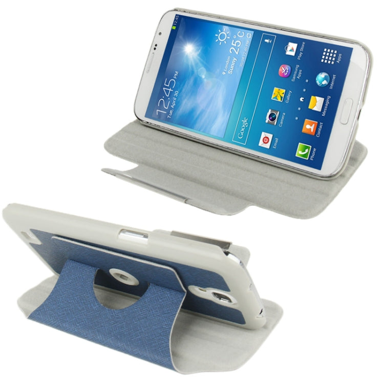 360 Degree Rotation Portable Leather Case with Holder for Galaxy Mega 6.3 / i9200