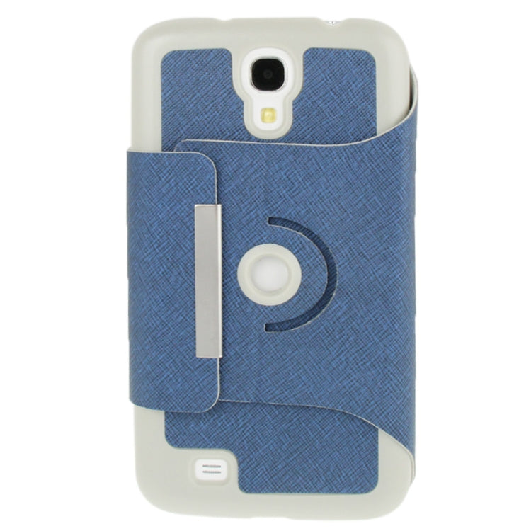 360 Degree Rotation Portable Leather Case with Holder for Galaxy Mega 6.3 / i9200