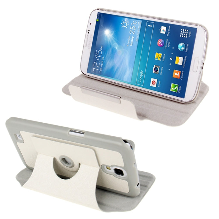 360 Degree Rotation Portable Leather Case with Holder for Galaxy Mega 6.3 / i9200