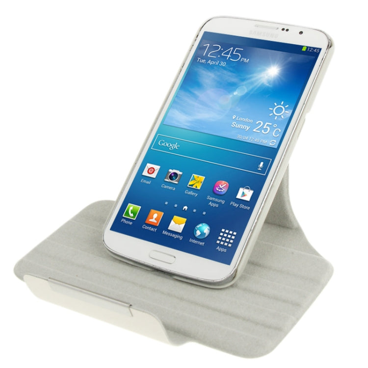 360 Degree Rotation Portable Leather Case with Holder for Galaxy Mega 6.3 / i9200