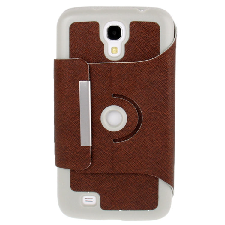 360 Degree Rotation Portable Leather Case with Holder for Galaxy Mega 6.3 / i9200