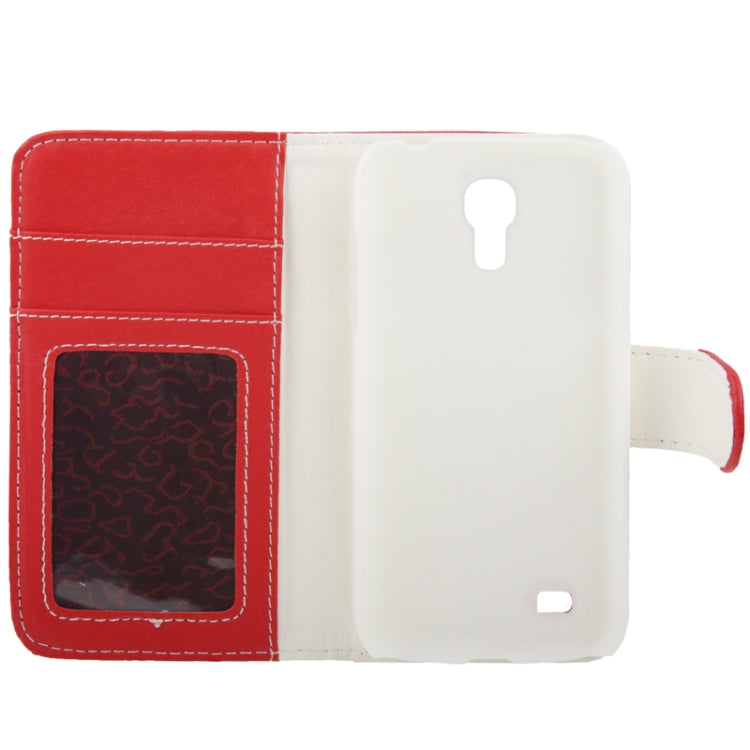Litchi Texture Horizontal Flip Leather Case with Holder & Credit Card Slots for Galaxy S IV mini / i9190