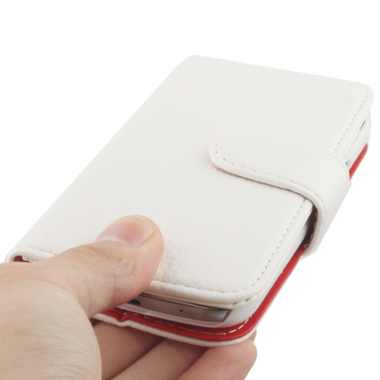 Litchi Texture Horizontal Flip Leather Case with Holder & Credit Card Slots for Galaxy S IV mini / i9190