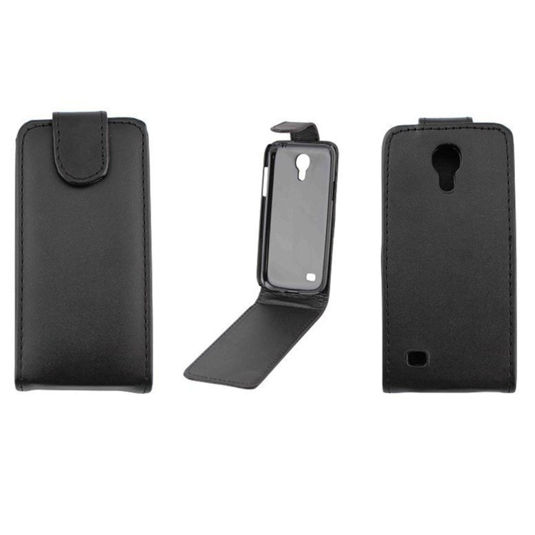 Vertical Flip Leather Case for Galaxy S IV mini / i9190(Black)