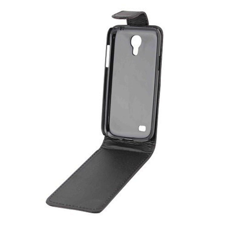 Vertical Flip Leather Case for Galaxy S IV mini / i9190(Black)