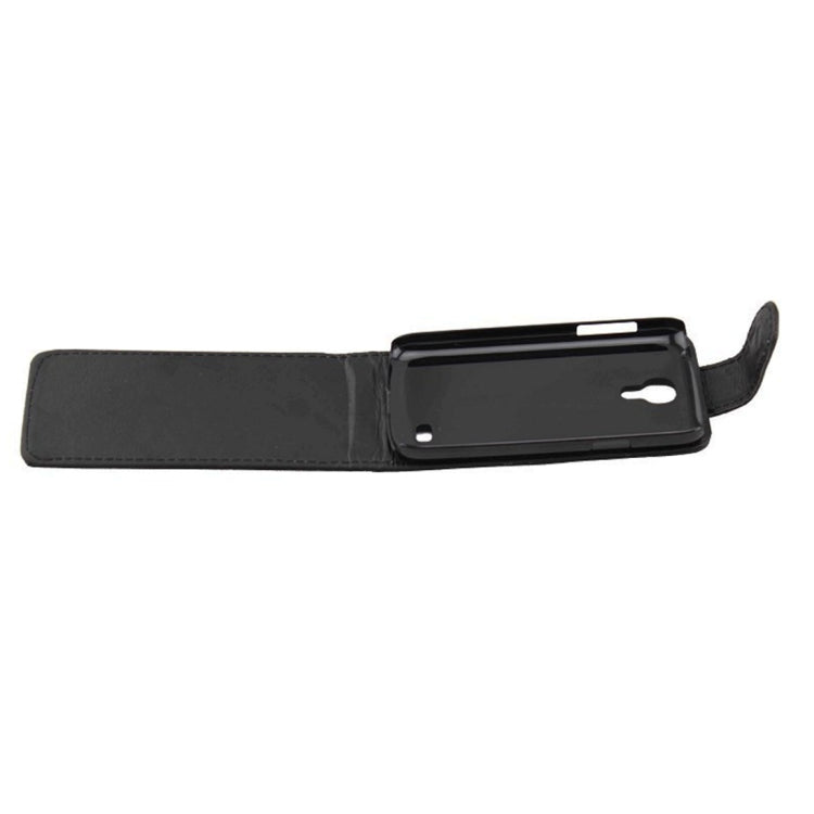 Vertical Flip Leather Case for Galaxy S IV mini / i9190(Black)