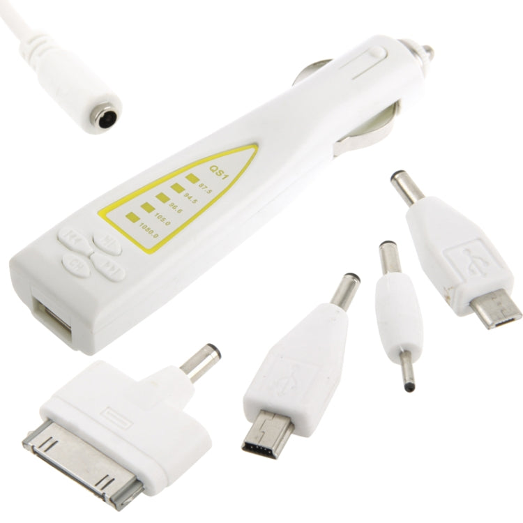 USB Car Charger for Galaxy S6 / S5 / G900 / S4 / S3 / iPhone 4 & 4S / Nokia / Motorola / Blackberry / iPod, Support MP3 Music Format / USB Disk / TF card / SD card,