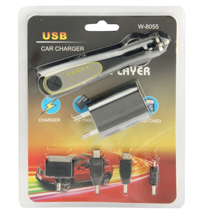 USB Car Charger for Galaxy S6 / S5 / G900 / S4 / S3 / iPhone 4 & 4S / Nokia / Motorola / Blackberry / iPod, Support MP3 Music Format / USB Disk / TF card / SD card,