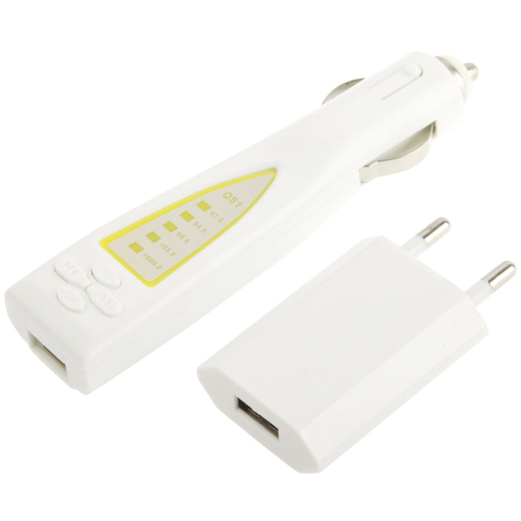 USB Car Charger for Galaxy S6 / S5 / G900 / S4 / S3 / iPhone 4 & 4S / Nokia / Motorola / Blackberry / iPod, Support MP3 Music Format / USB Disk / TF card / SD card,