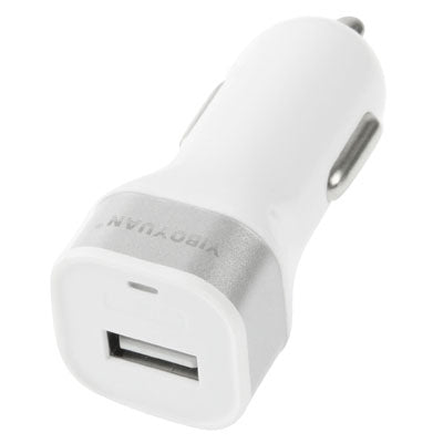 DC 5V / 1A USB Car Charger for Galaxy S IV / i9500 / SIII / i9300 / i8190 / S7562 / i8750 / i9220 / N7000 / i9100 / i9082 / BlackBerry Z10 / HTC X920e / Nokia / Other Mobile Phones(White)