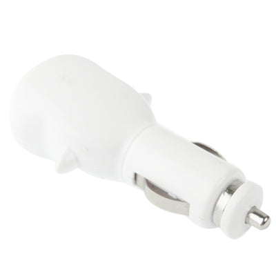 Cow Style DC 5V / 1A USB Car Charger for Galaxy S IV / i9500 / SIII / i9300 / i8190 / S7562 / i8750 / i9220 / N7000 / i9100 / i9082 / BlackBerry Z10 / HTC X920e / Nokia / Other Mobile Phones(White)