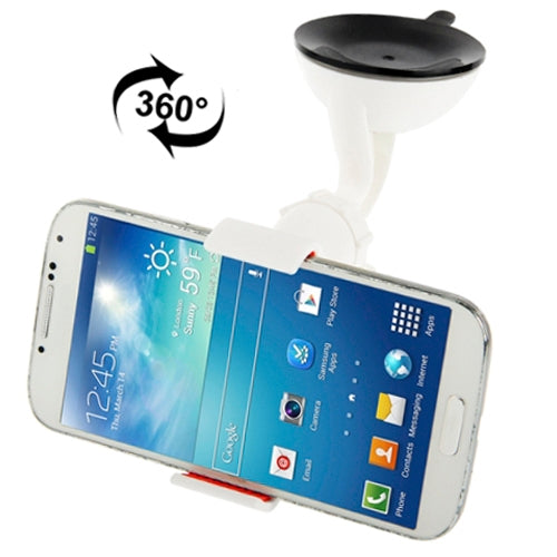 Suction Cup Car Bracket Mount, Support 360 Degree Rotation, For iPhone, Galaxy, Huawei, Xiaomi, Lenovo, Sony, LG, HTC and Other Smartphones