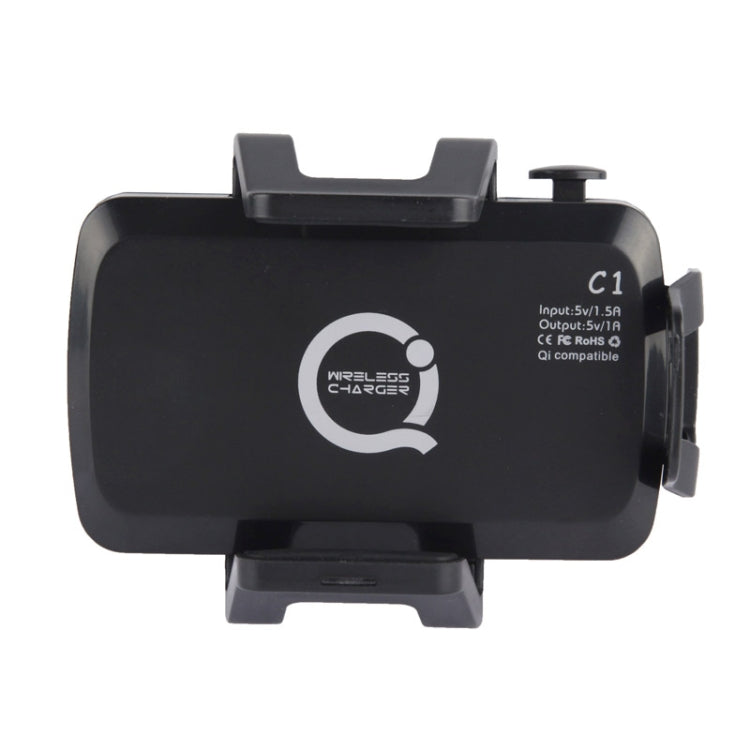 C1 360 Degree Rotation Vehicle Wireless Charging Transmitter, For iPhone 8 / 8 Plus / X &  Galaxy S IV / i9500 / S III / i9300