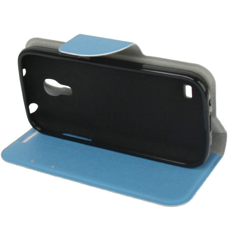 Nature Texture Horizontal Flip Leather Case with Credit Card Slots & Holder for Galaxy S IV mini / i9190