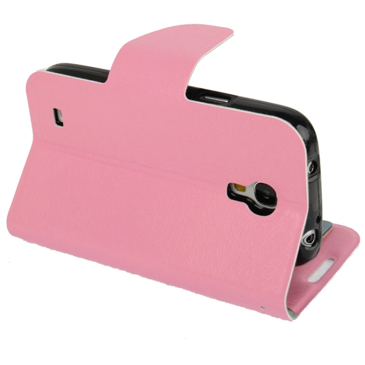 Nature Texture Horizontal Flip Leather Case with Credit Card Slots & Holder for Galaxy S IV mini / i9190