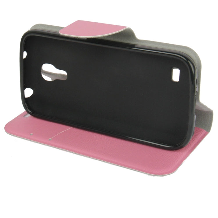 Nature Texture Horizontal Flip Leather Case with Credit Card Slots & Holder for Galaxy S IV mini / i9190