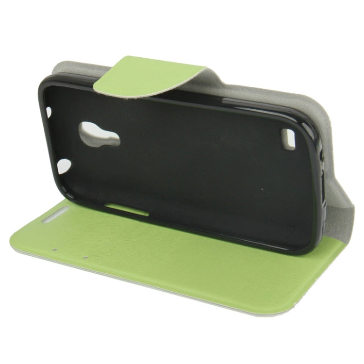 Nature Texture Horizontal Flip Leather Case with Credit Card Slots & Holder for Galaxy S IV mini / i9190