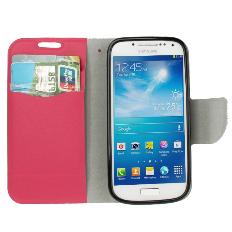 Nature Texture Horizontal Flip Leather Case with Credit Card Slots & Holder for Galaxy S IV mini / i9190