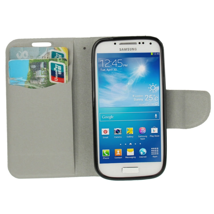 Nature Texture Horizontal Flip Leather Case with Credit Card Slots & Holder for Galaxy S IV mini / i9190