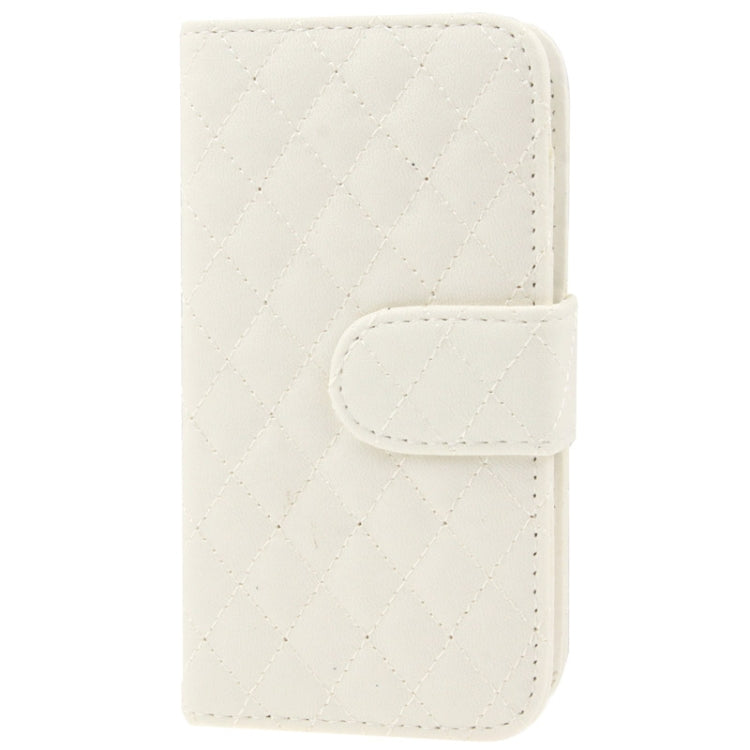 Classic Grid Flip Leather Case with Credit Card Slot for Galaxy S IV mini / i9190