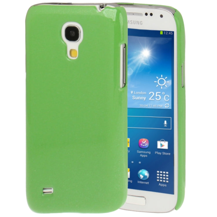 Pure Color Shimmering Powder Smooth Surface Plastic Case for Galaxy S IV mini / i9190(Green)