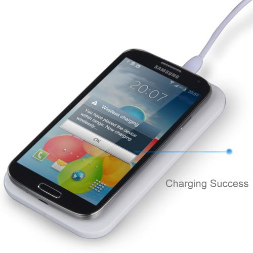 5V 600mAh Wireless Mobile Charge Receiver, Applies for Qi Standard, Special Design for Galaxy S IV / i9500(White)