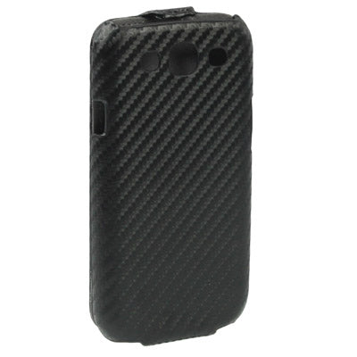Carbon Fiber Texture Leather Case for Galaxy SIII / i9300