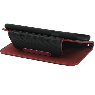 Portable Wallet Leather Case with Holder & Lanyard for Galaxy SIII / i9300 (Scarlet)