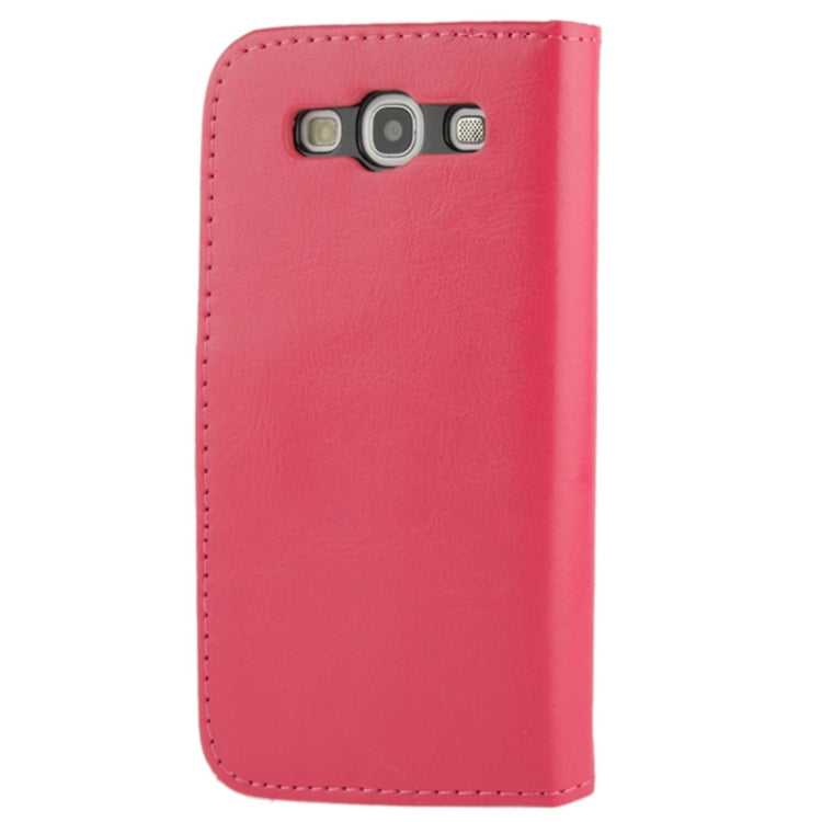 Fine Sheepskin Texture Flip Leather Case with Credit Card Slots & Holder for Galaxy S III / i9300