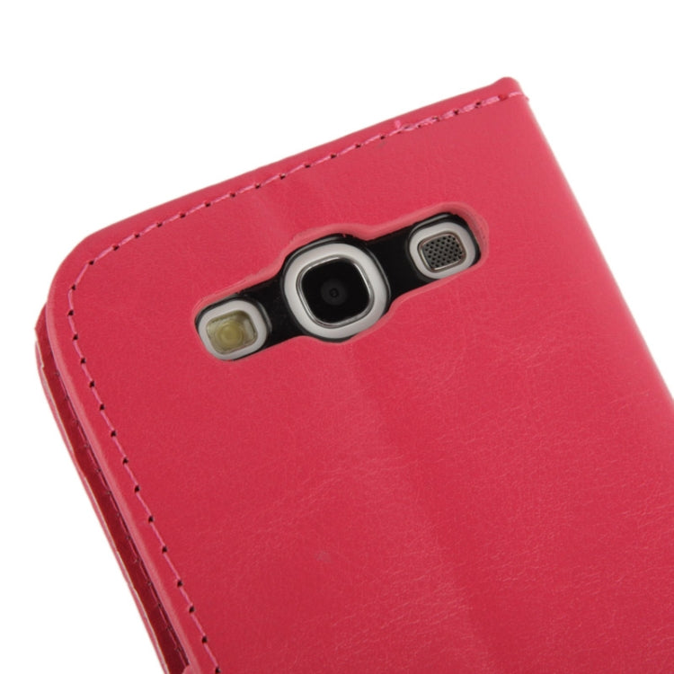 Fine Sheepskin Texture Flip Leather Case with Credit Card Slots & Holder for Galaxy S III / i9300