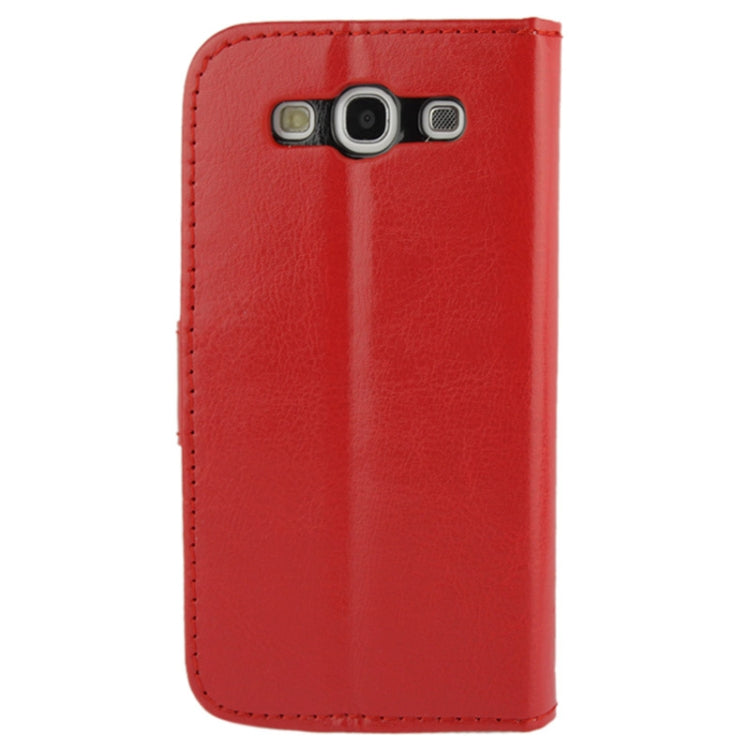 Fine Sheepskin Texture Flip Leather Case with Credit Card Slots & Holder for Galaxy S III / i9300