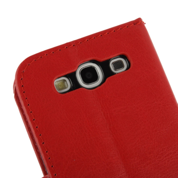 Fine Sheepskin Texture Flip Leather Case with Credit Card Slots & Holder for Galaxy S III / i9300