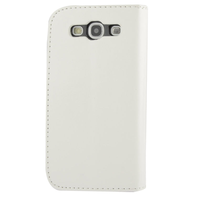 Fine Sheepskin Texture Flip Leather Case with Credit Card Slots & Holder for Galaxy S III / i9300