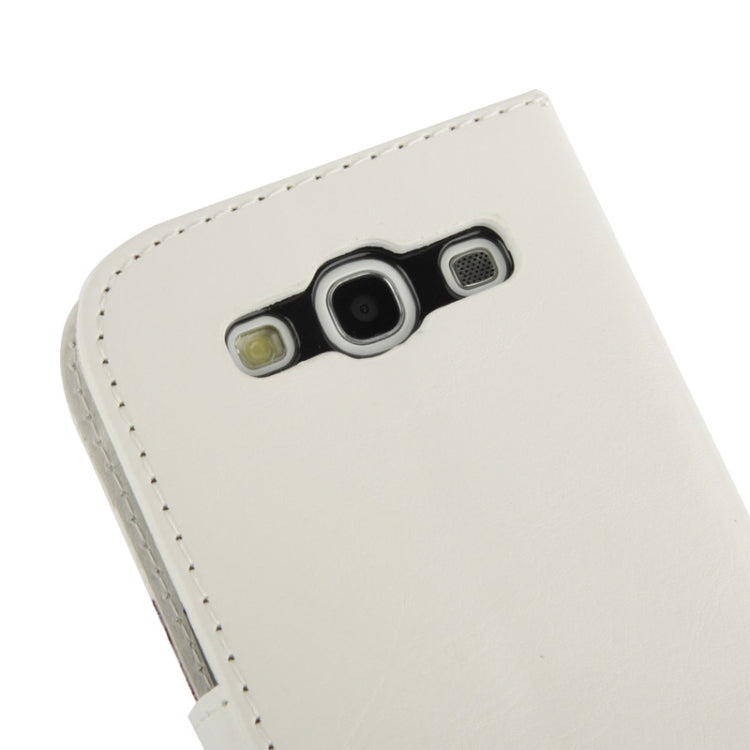 Fine Sheepskin Texture Flip Leather Case with Credit Card Slots & Holder for Galaxy S III / i9300