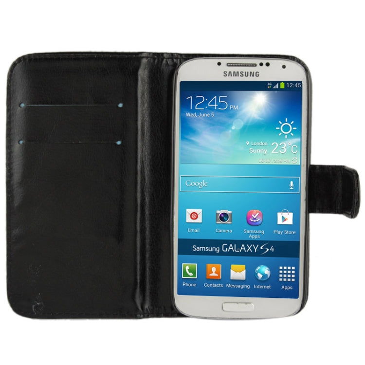 Fine Sheepskin Texture Flip Leather Case with Credit Card Slots & Holder for Galaxy S IV / i9500